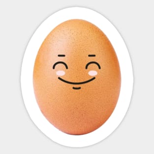 World Record Egg Happy Mood Sticker